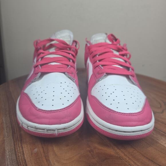 Nike Dunk Low Womens Hot Pink White Size 8.5 Low Top Shoes Sneakers DD1873-110 - Picture 3 of 9